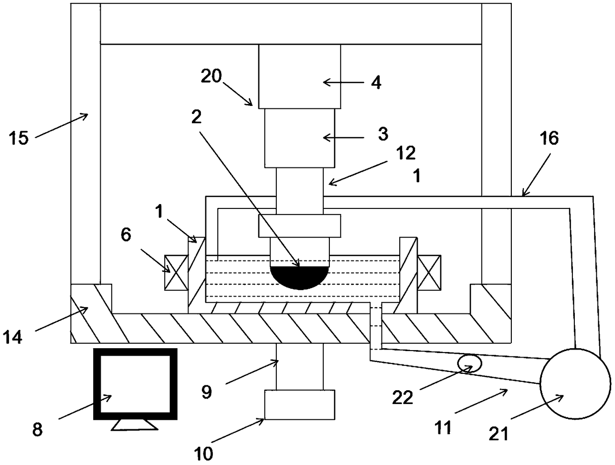 Non-Newtonian fluid thickening polishing method and polishing system based on magnetic field assist