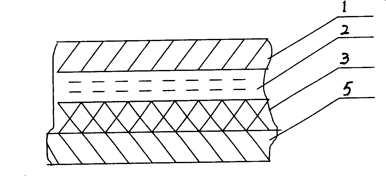 Polyethylene polypropylene water-proof coiled-material with reinforced inner layer and its production method