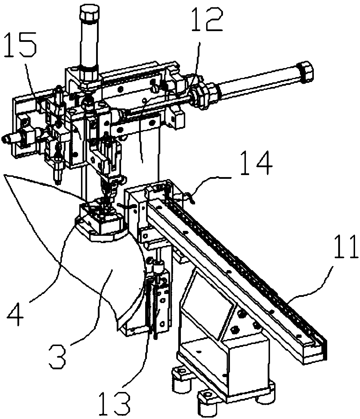 Continuous automatic assembly machine of lug plate elastic piece