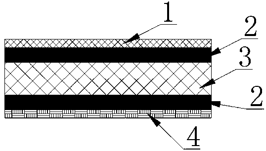 Low-cost anti-warping simulation skating rink board structure and processing method thereof