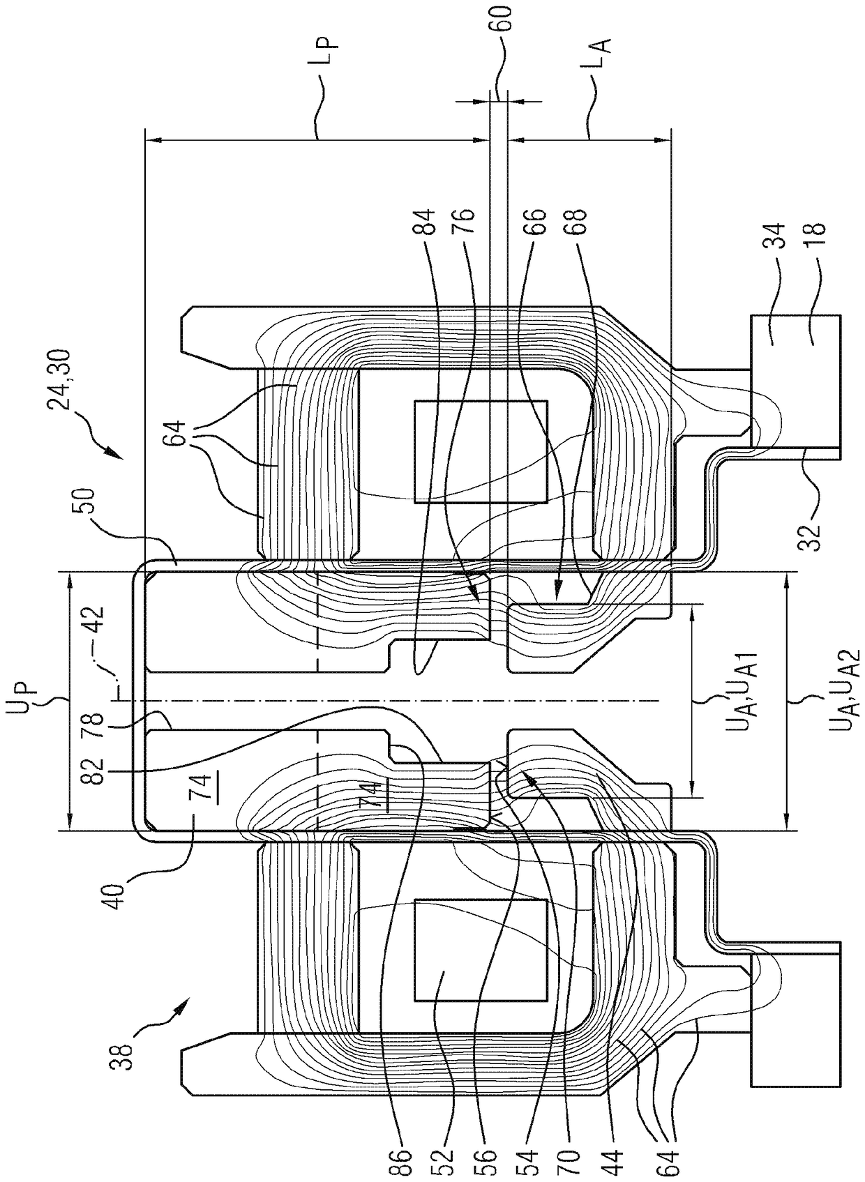 Electromagnetic switching valve and high-pressure fuel pump