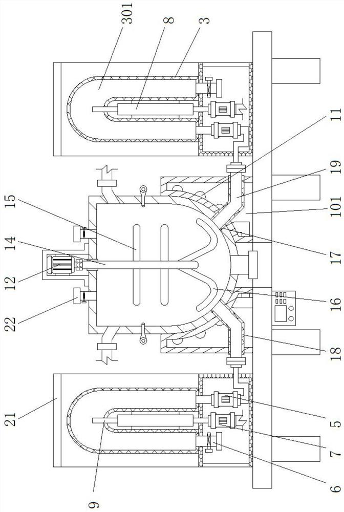 Anaerobic digestion reaction device based on self-sustaining air floatation screening