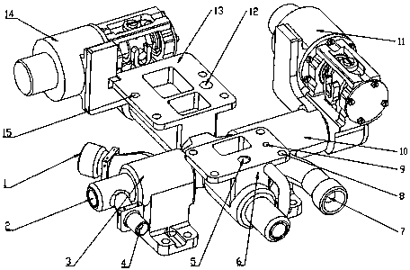 Bidirectionally swinging mechanism for airspace engine