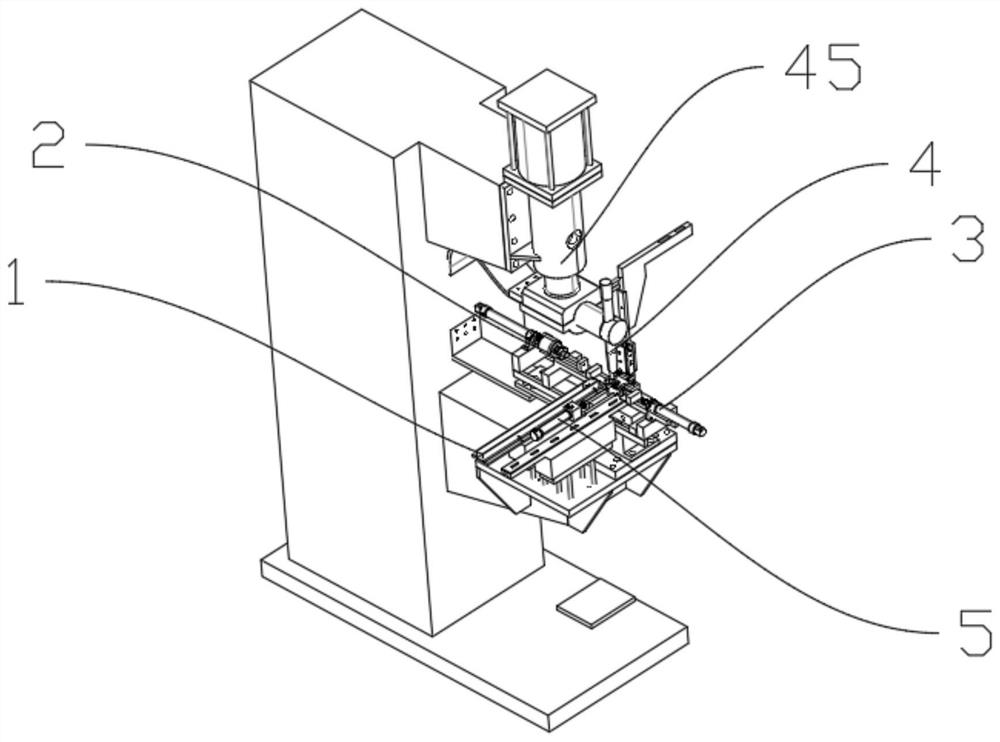 Automatic spot welding working platform for clamping piece nuts