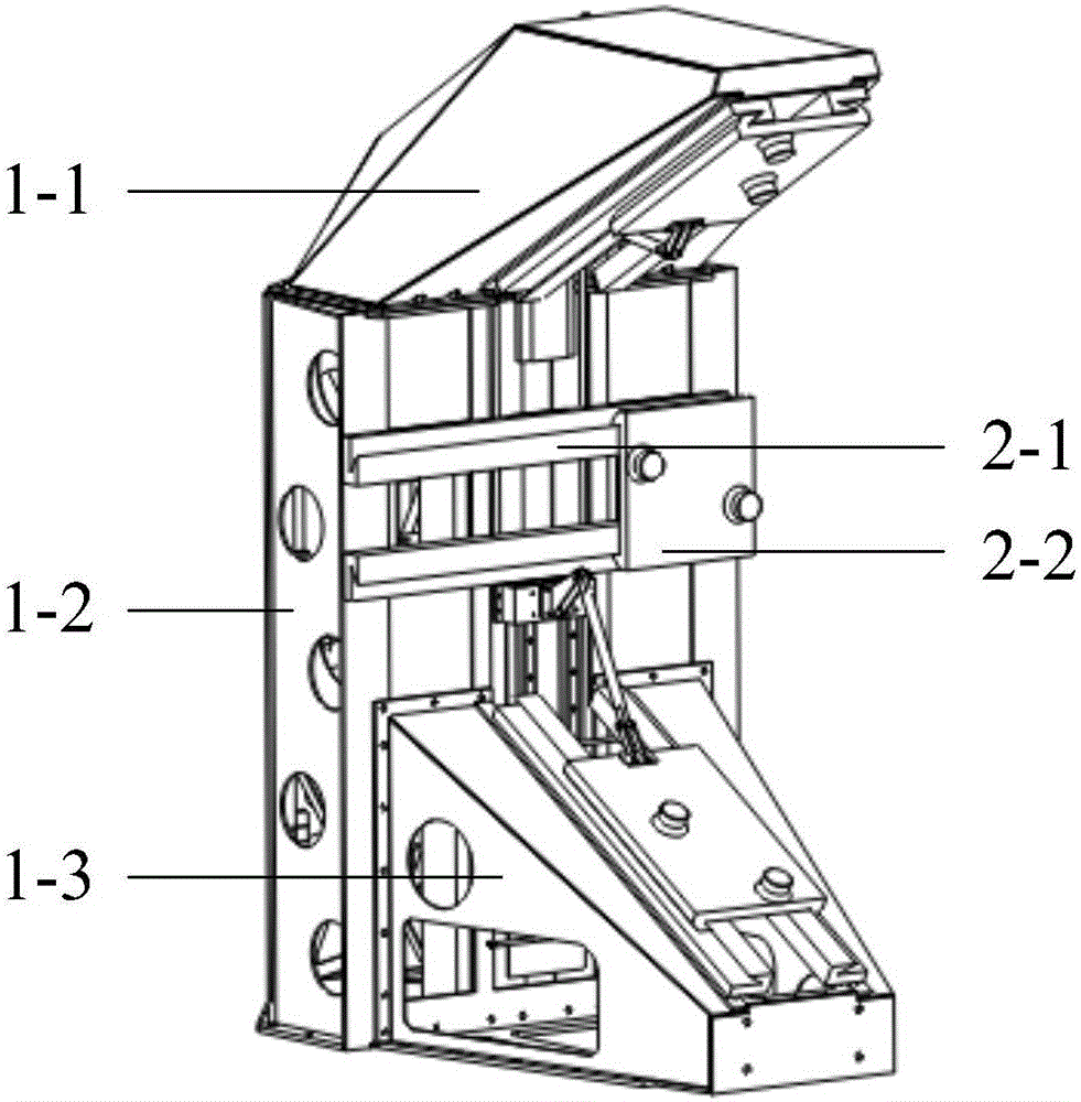 Large-work-space three-transverse-movement parallel machine tool additionally provided with two redundancy sliding freedom degrees