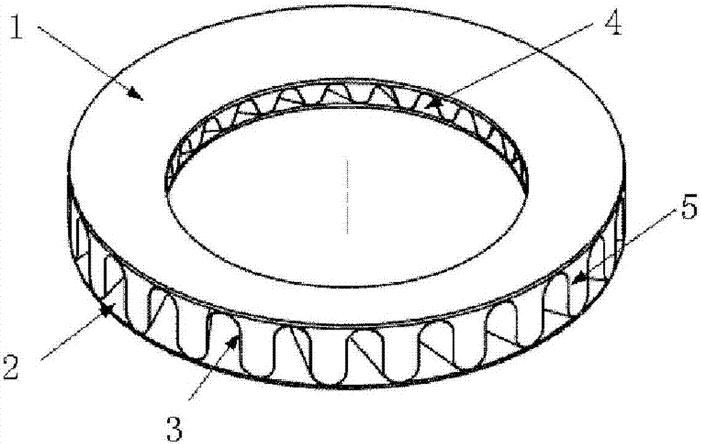 A pleated diffuser