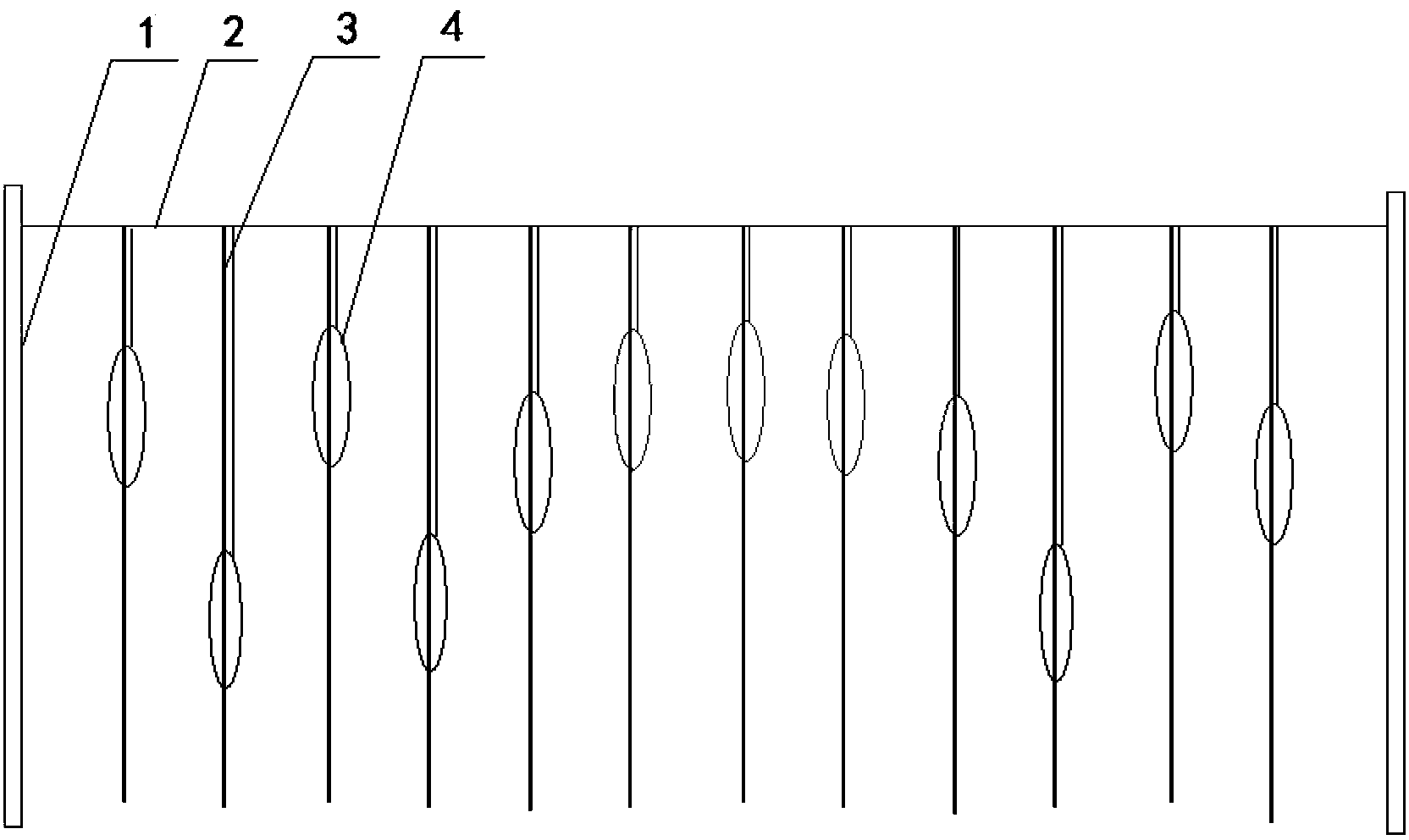 Watermelon suspension cultivation method and cultivation pergola thereof