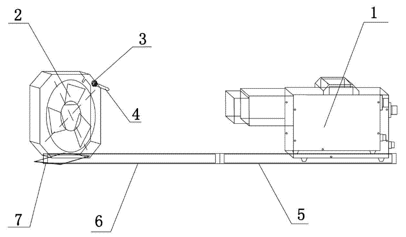 Portable heat circulator for small space