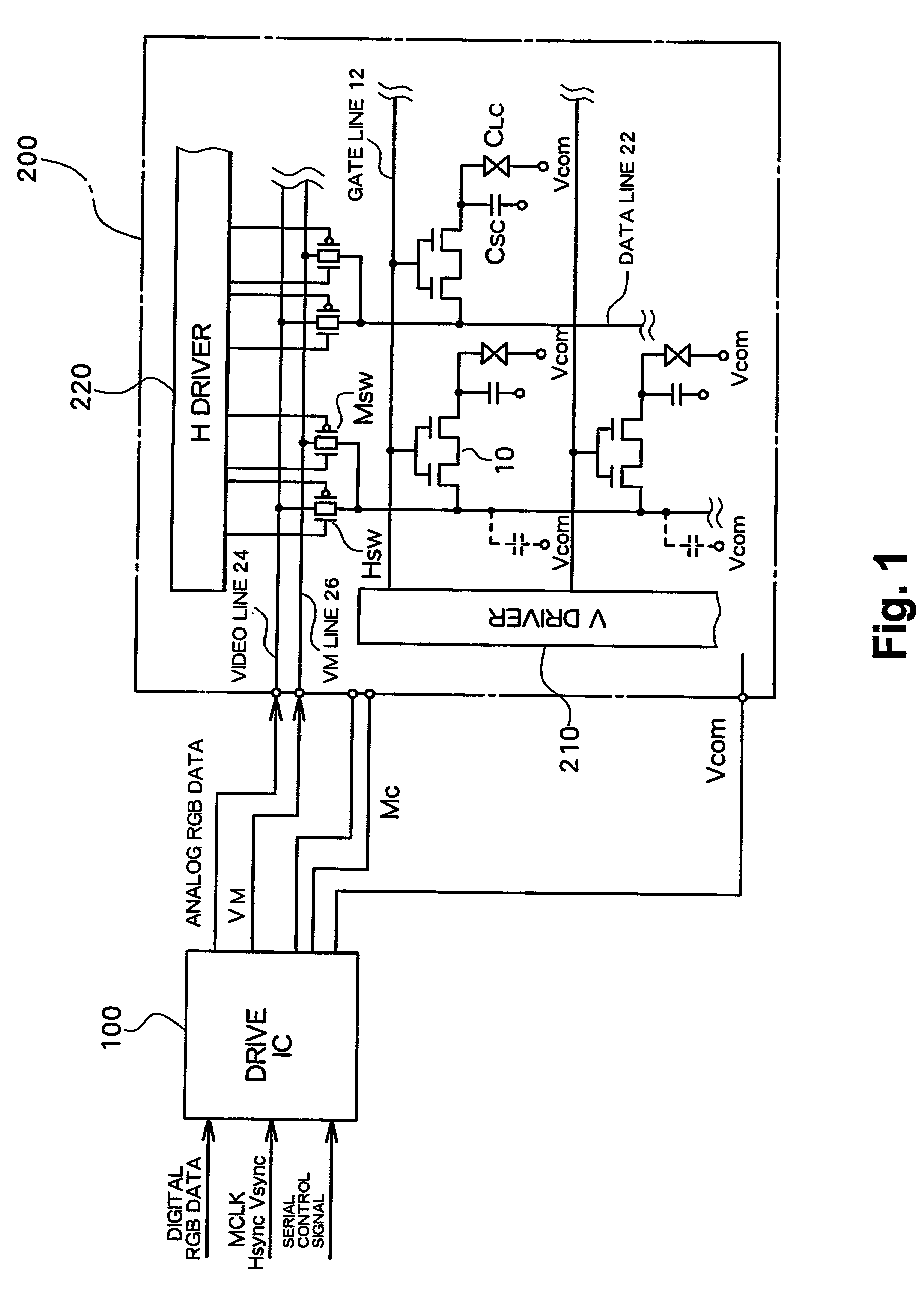 Method for driving active matrix type liquid crystal display