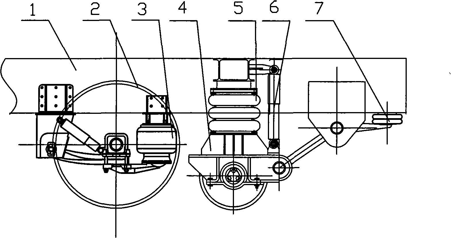 Convertible vehicle guiding device for road and rail