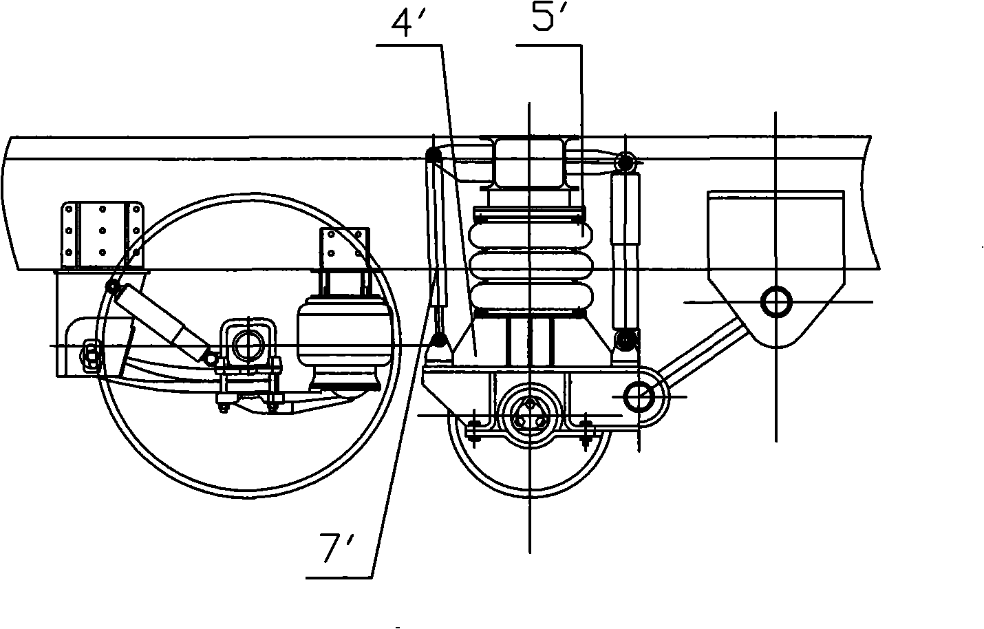 Convertible vehicle guiding device for road and rail