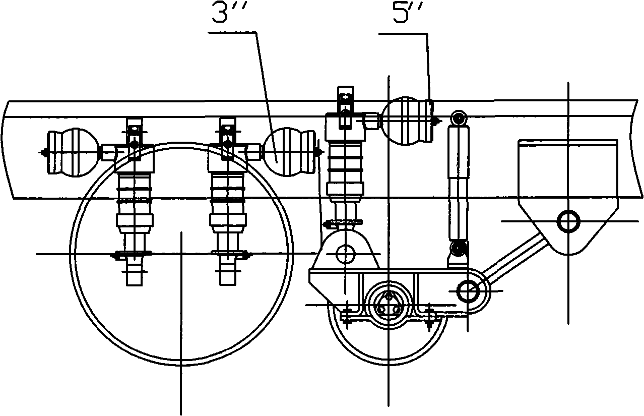 Convertible vehicle guiding device for road and rail