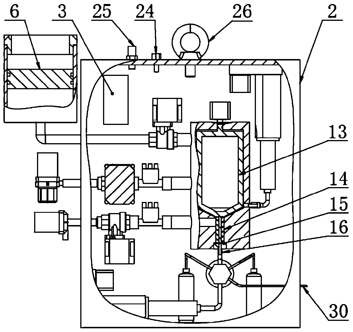 In-situ extraction, enrichment and sampling device and method for organic pollutants in seawater