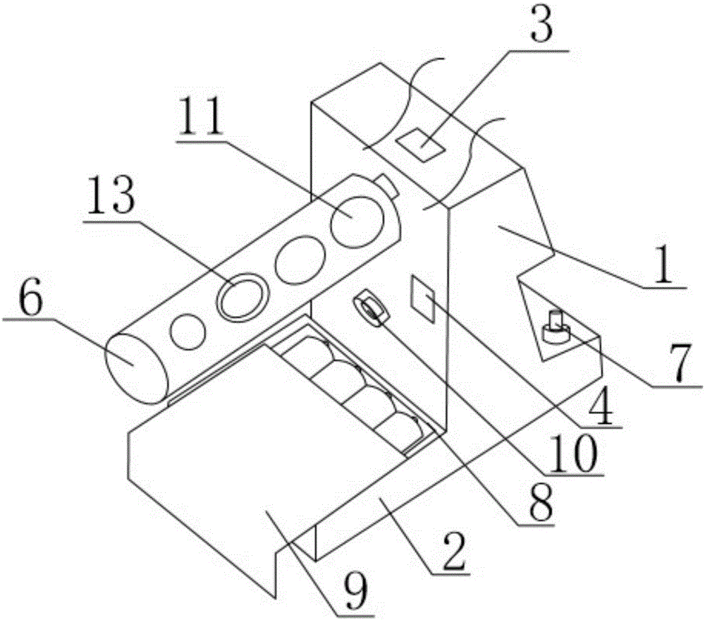 Portable electronic uniform-mixing instrument of venous blood sampling anticoagulation test tube blood samples