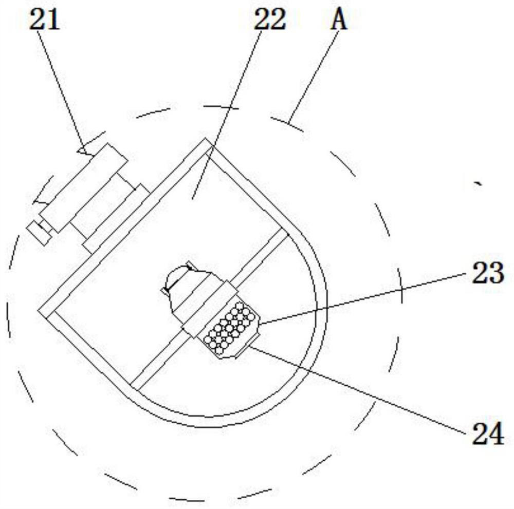 A flat roof water seepage detection device for residential buildings