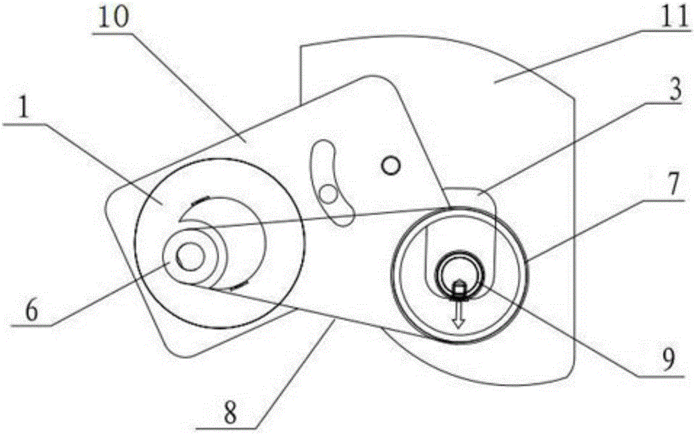 High-speed friction cleaning device