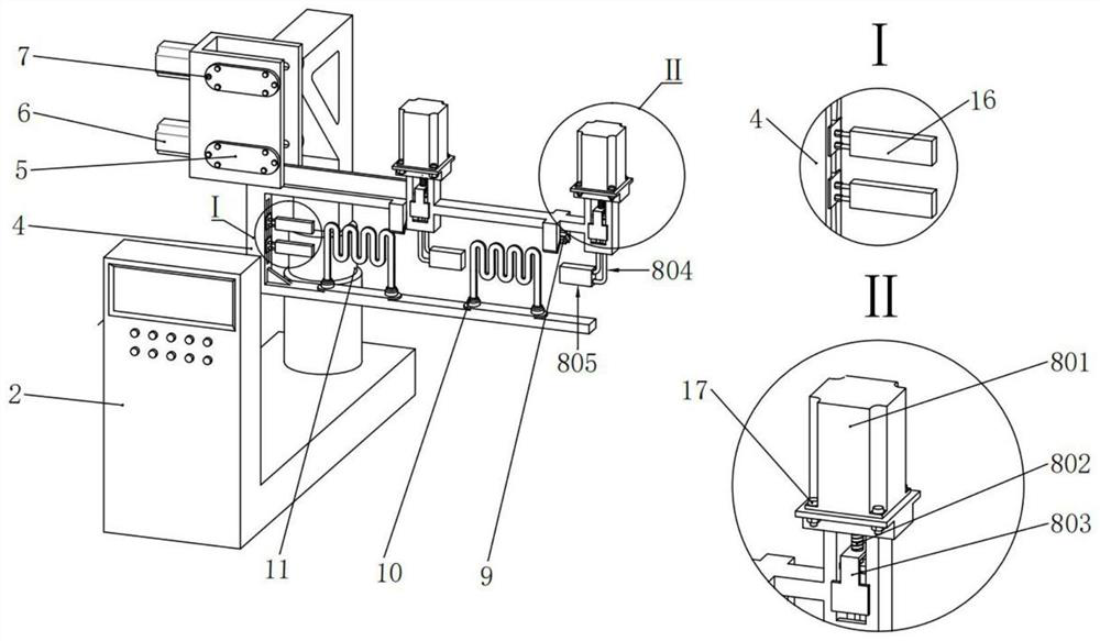 Thick-walled pipe lateral induction straight seam welding device and method