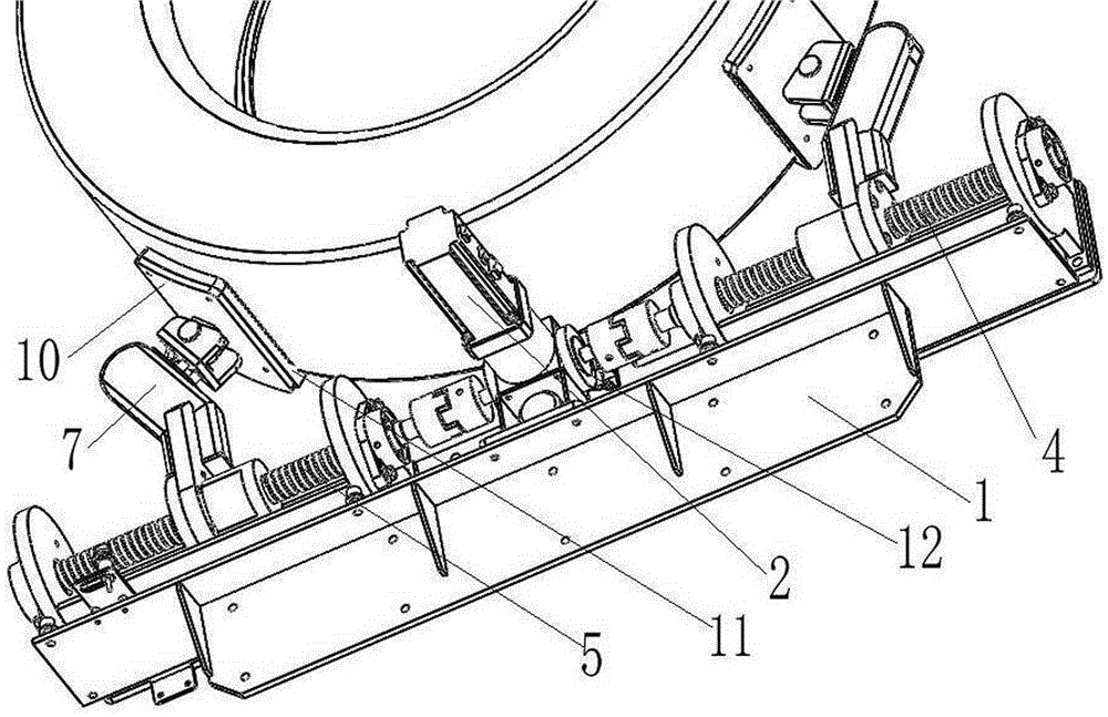 Tyre clamping device