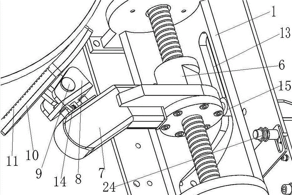 Tyre clamping device