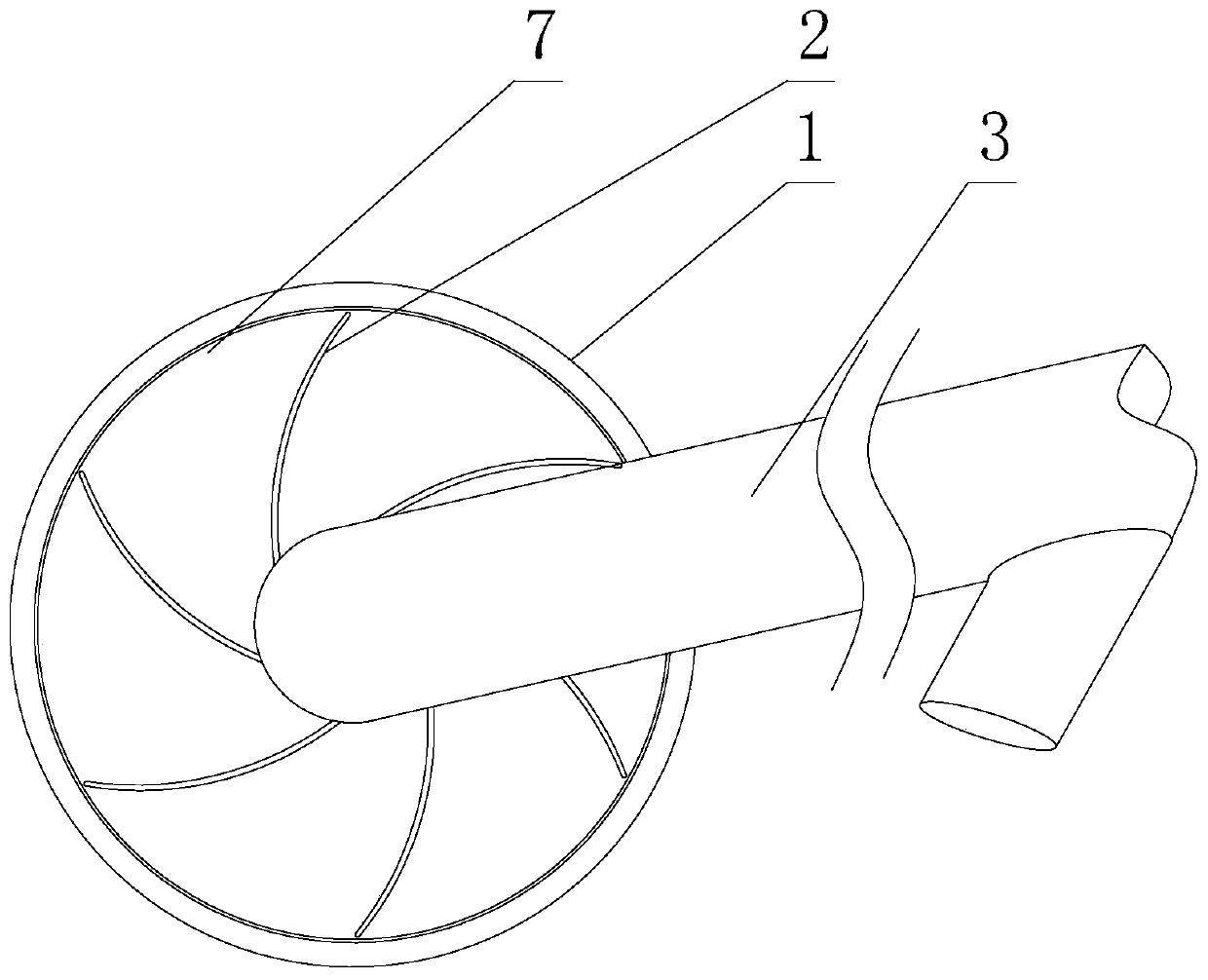 Biomass material conveying mechanism