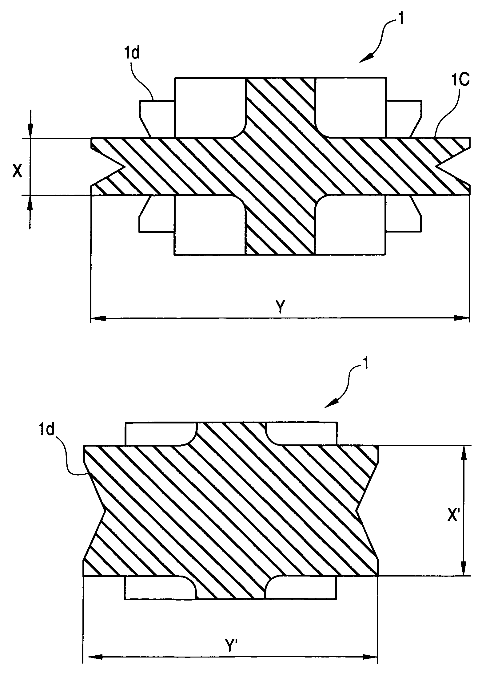 Terminal holding structure of board mounted-type connector
