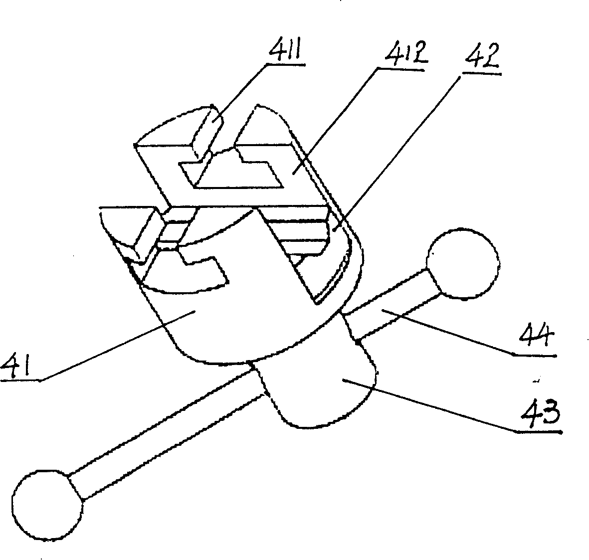 Stereo retractor for abdominal operation incision