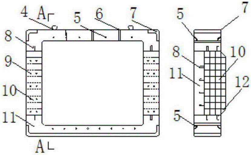 Subway station constructed by adopting rectangular jacking pipes combined with interval shields and construction method