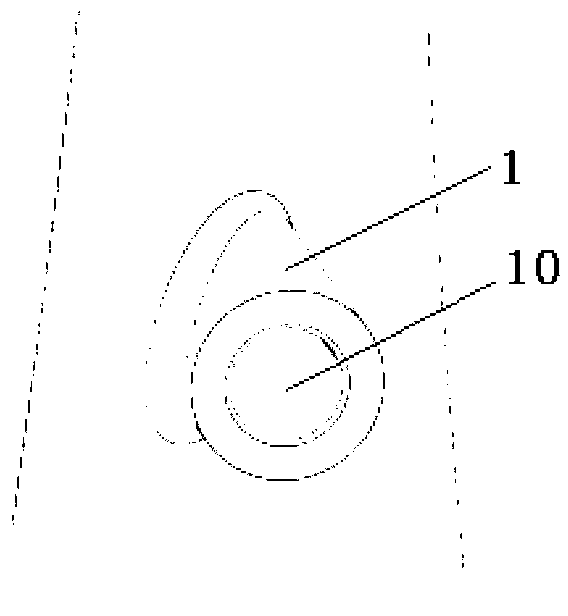 Lacing hole structure of turbine blade and loose lacing wire installation structure of the same turbine blade