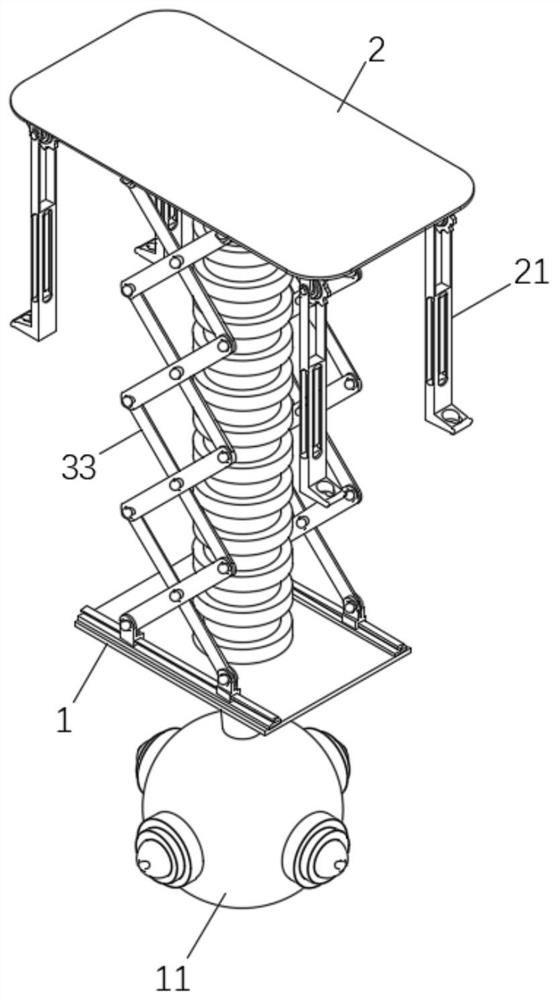 Unmanned aerial vehicle contraction frame for carrying panoramic camera