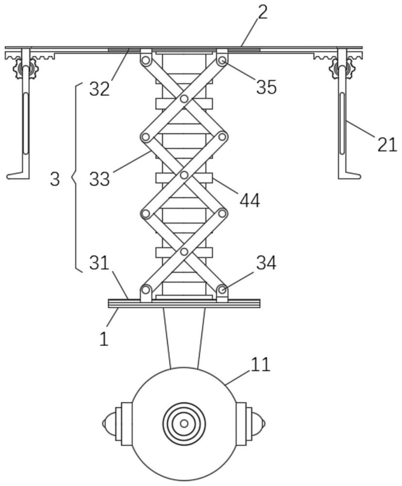 Unmanned aerial vehicle contraction frame for carrying panoramic camera