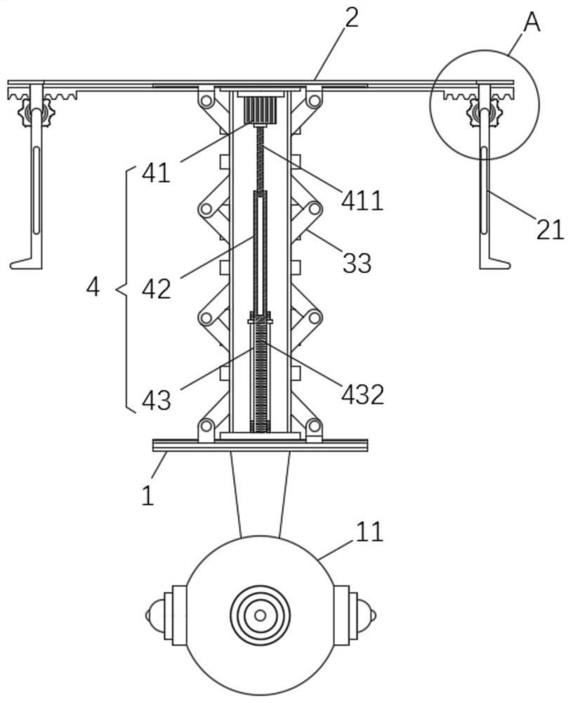 Unmanned aerial vehicle contraction frame for carrying panoramic camera