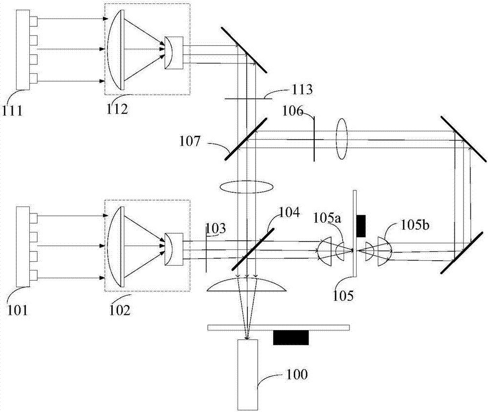 Speckle dispersal device, projection equipment light source and projection equipment