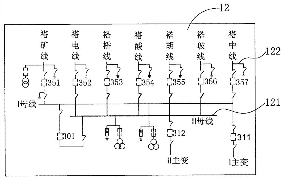 State display method of primary device wiring diagram of electric power system