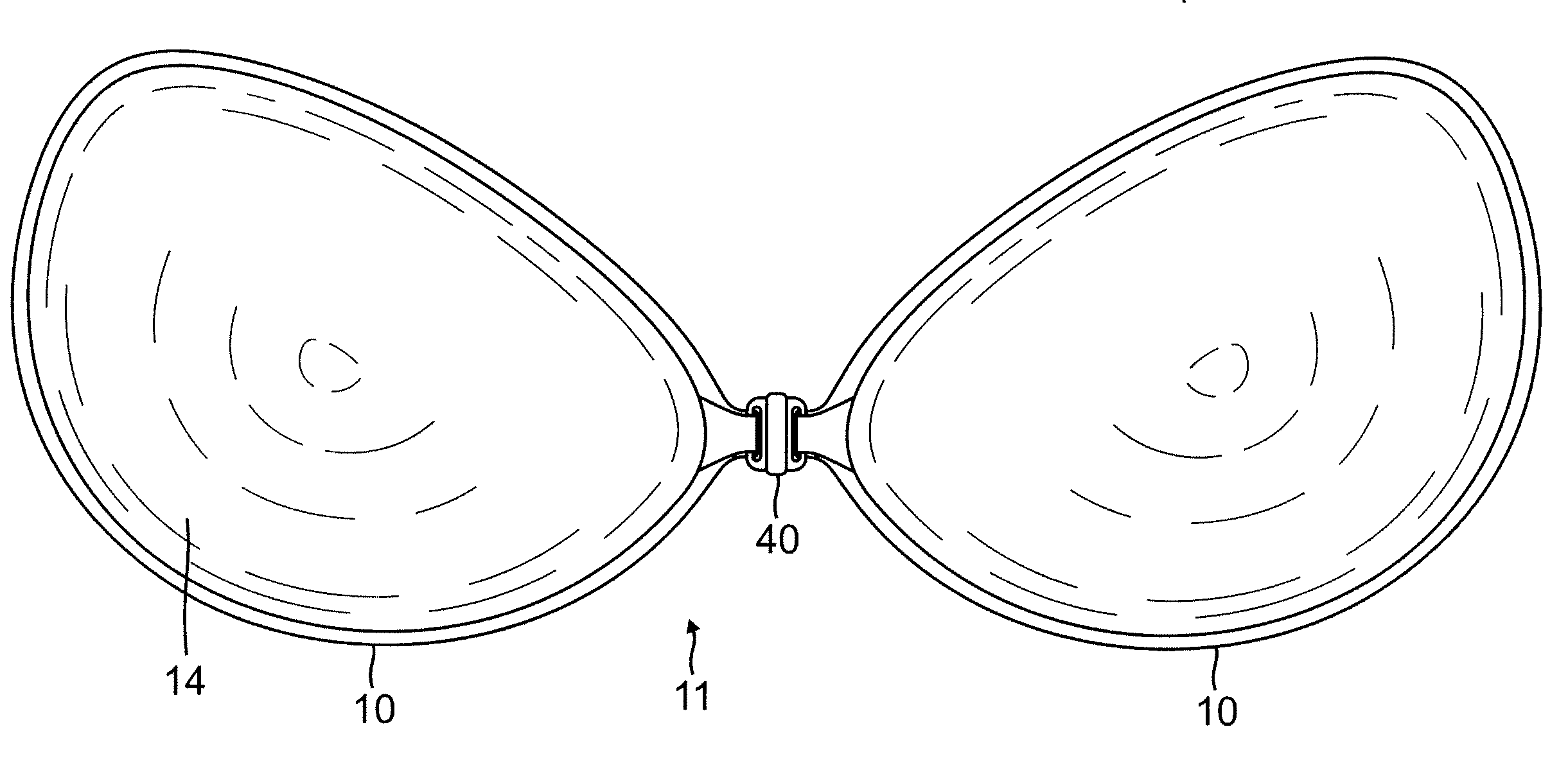 Attachable breast form enhancement system