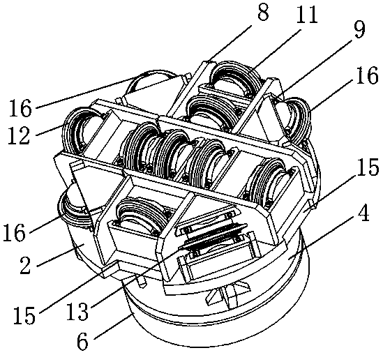 Hard rock cutterhead of multi-angle rock breaking cantilever heading machine