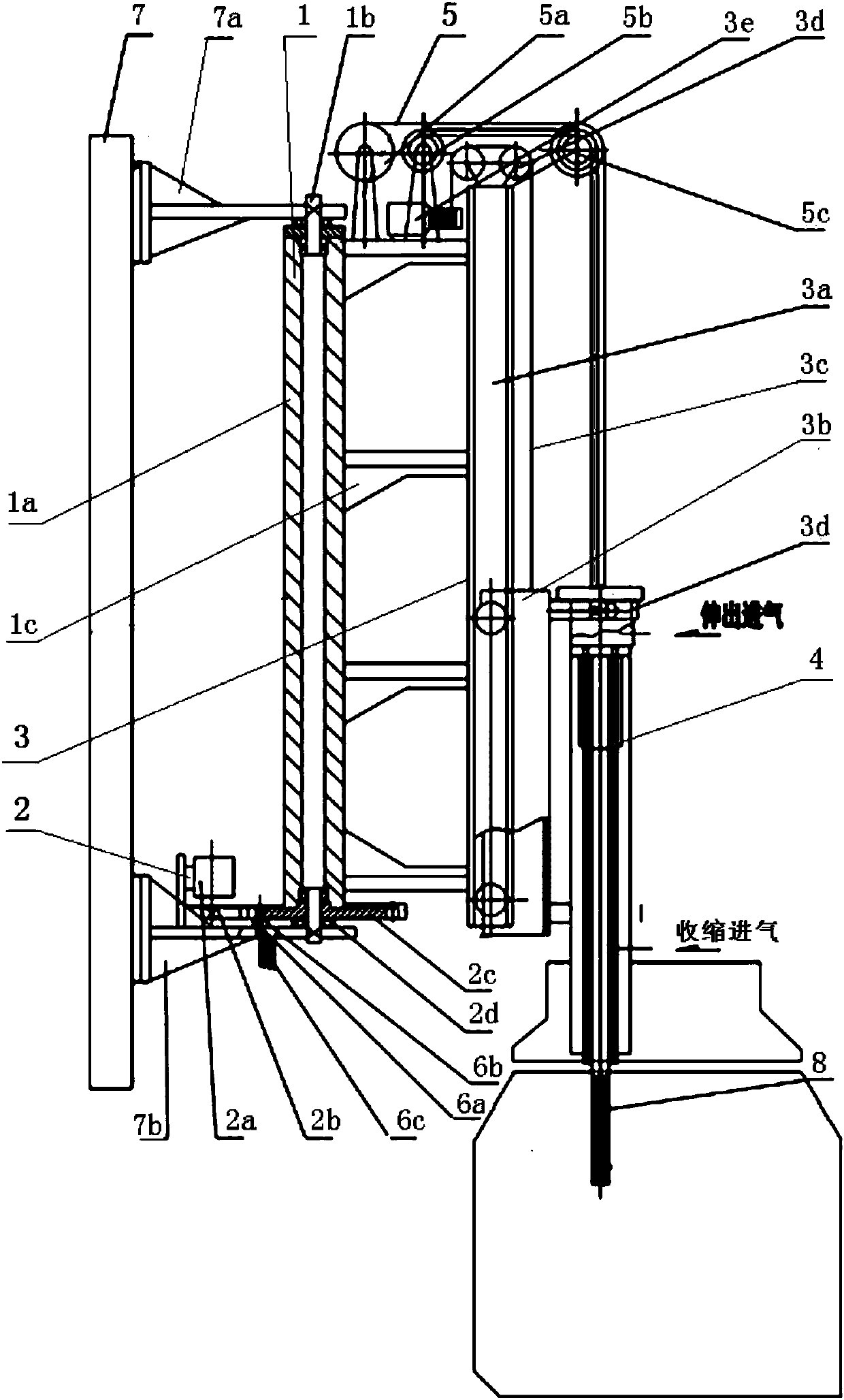 Converter steelmaking end point parameter detection and molten steel sampling probe automatic delivery system and telescopic tube assembly