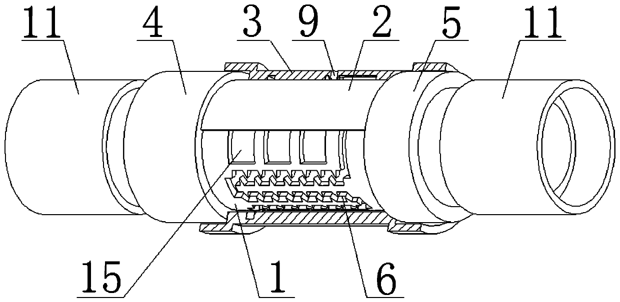 A detachable and washable inter-pipe combined pressure compensation emitter