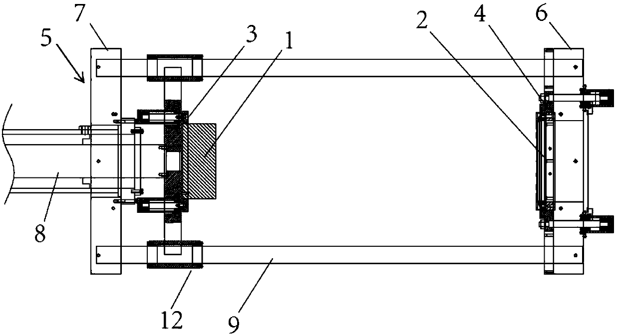 Double-returned material auxiliary peeling machine