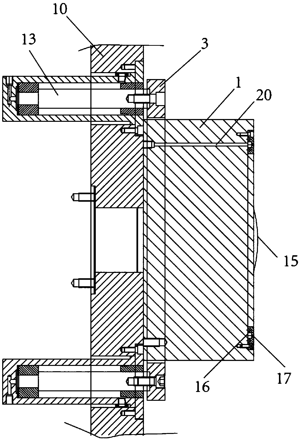 Double-returned material auxiliary peeling machine