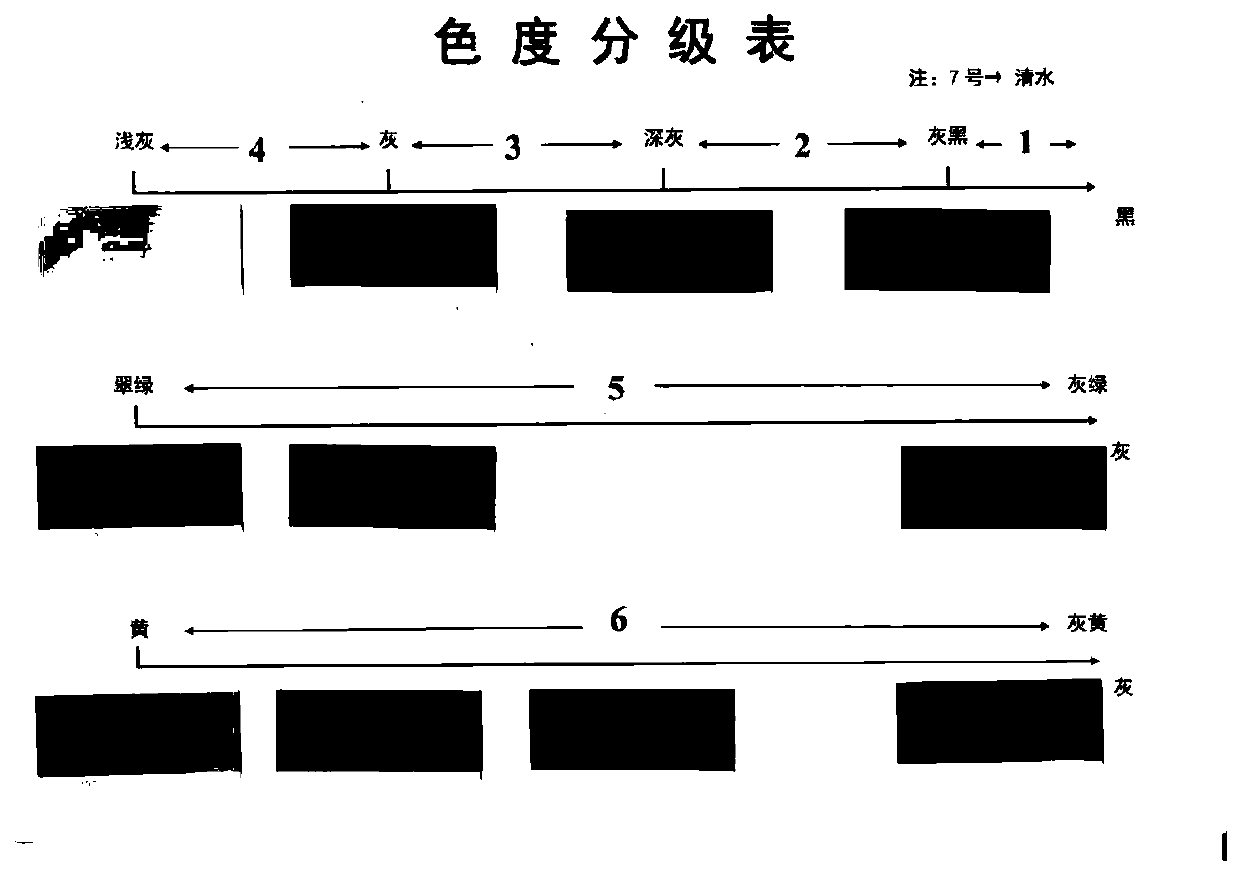 Urban black and odorous water body grading method based on spectrum matching