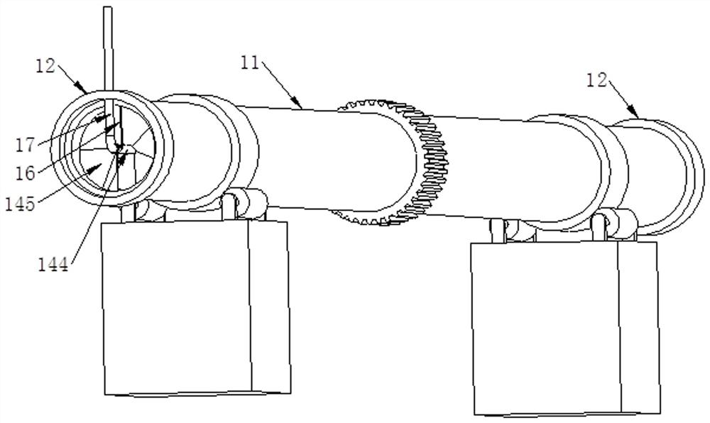 Rotary kiln with functions of reducing waste heat volatilization efficiency and recycling waste heat