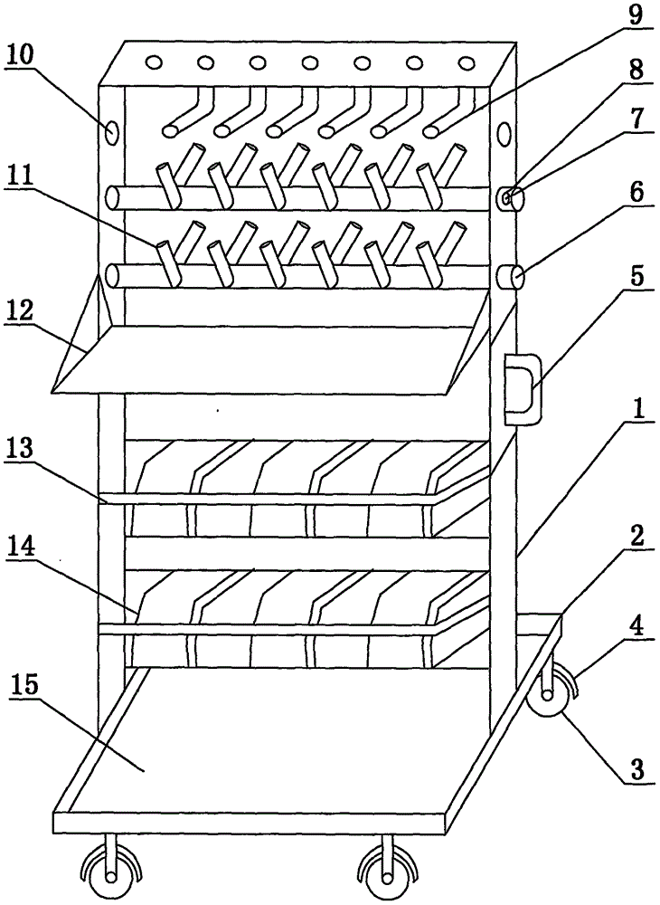 Automobile part storage rack