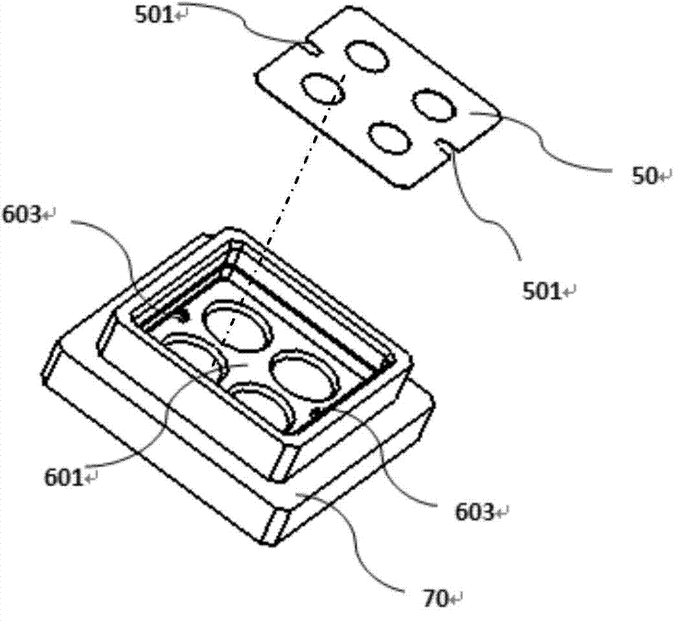 Assembly method for array-type lens