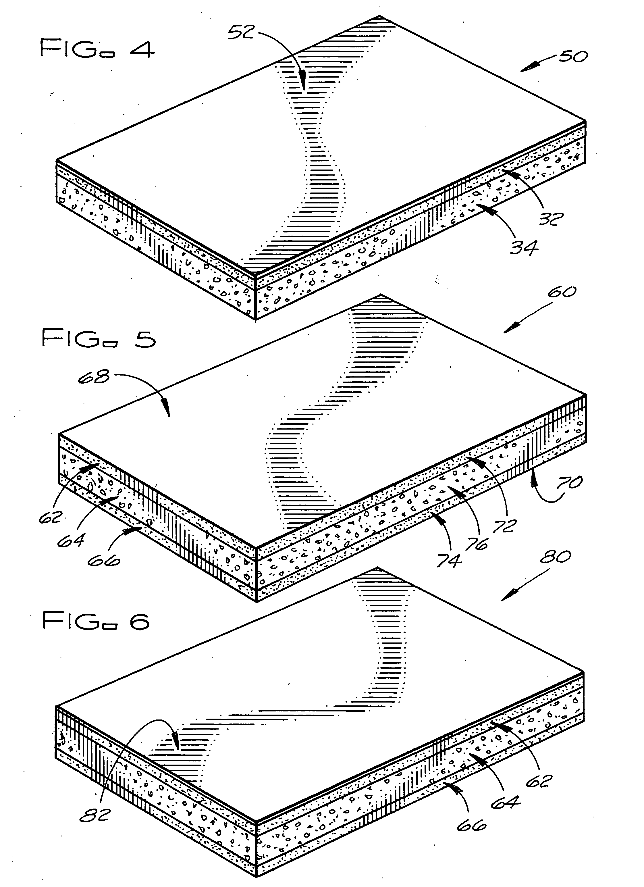 Roofing cover board, roofing panel composite, and method