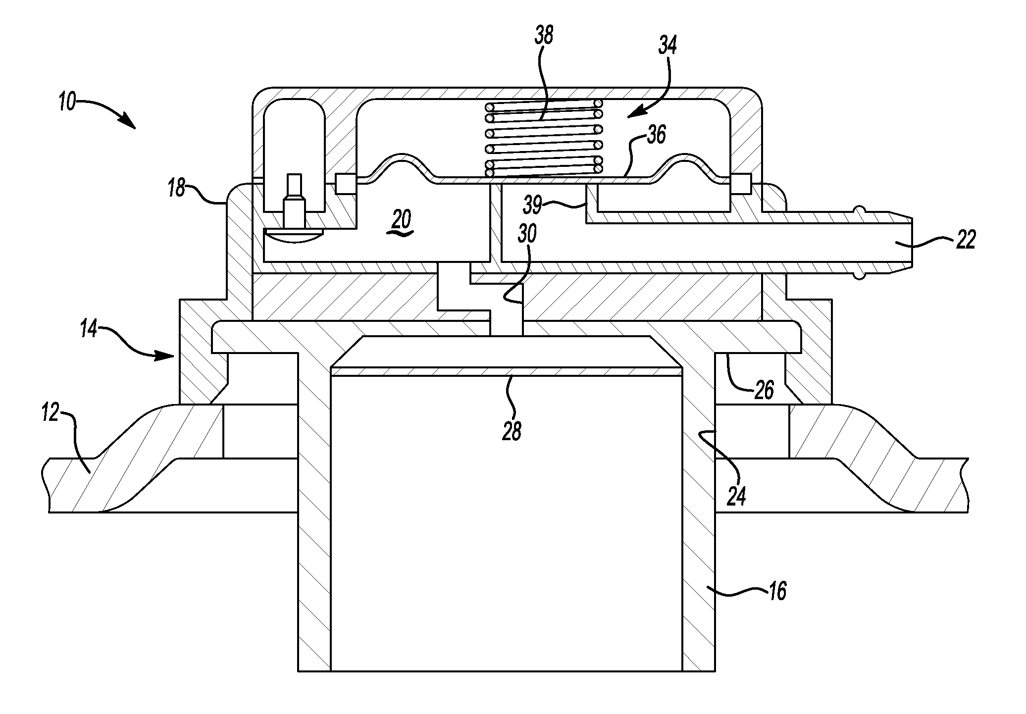 Small engine emissions control valve