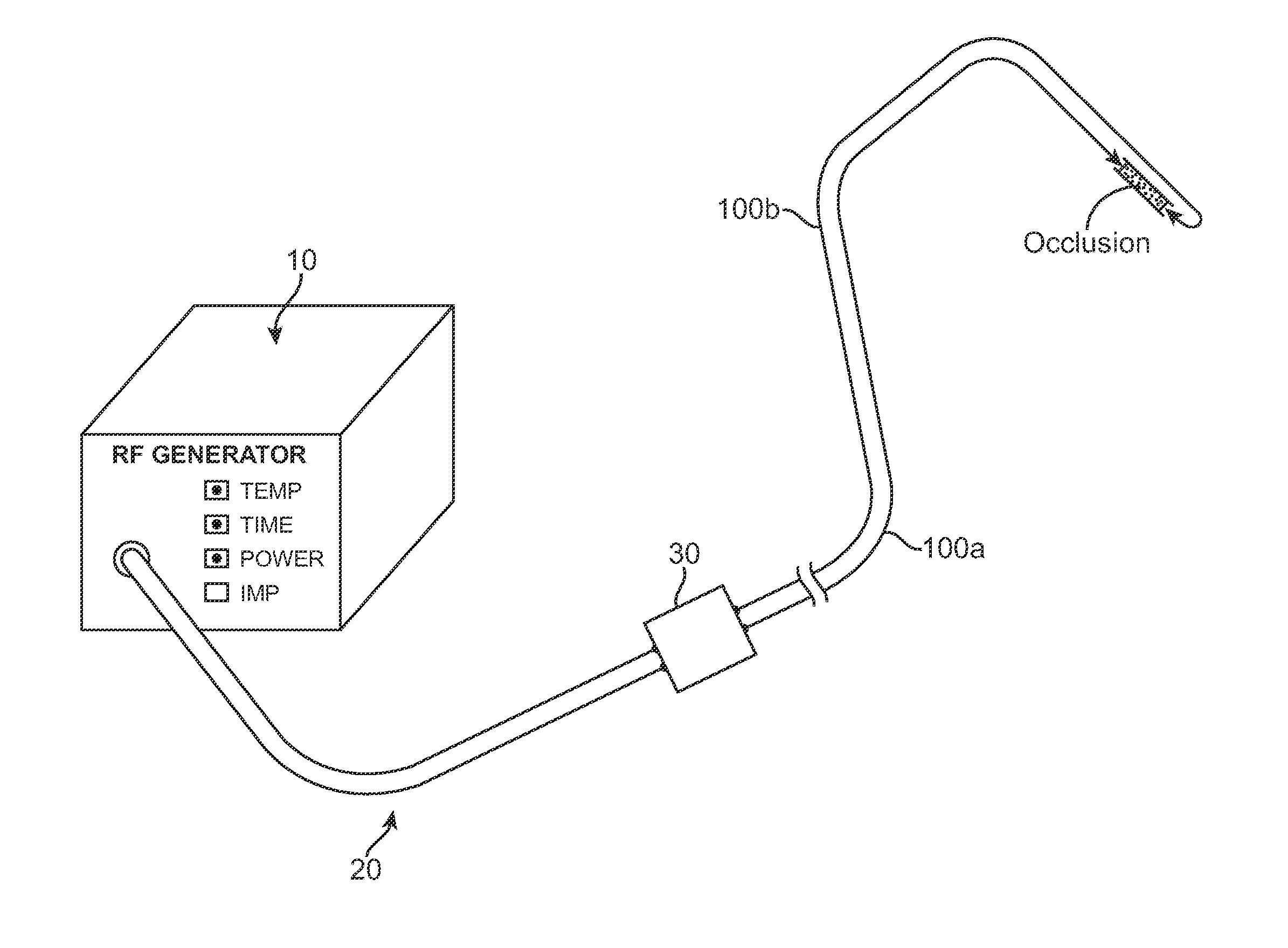 Recanalizing occluded vessels using radiofrequency energy