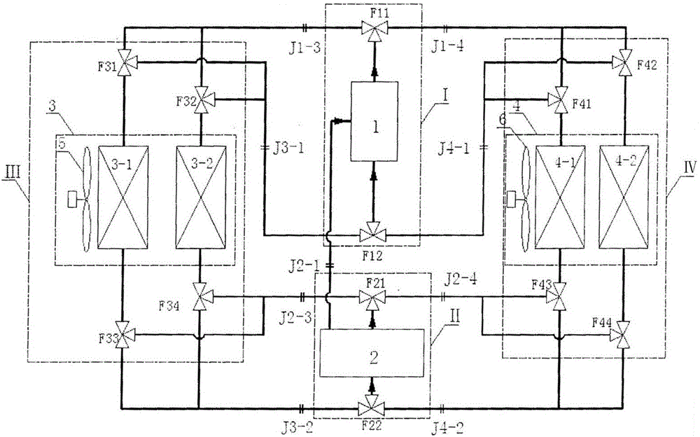 Ternary-cycle-typed new energy automobile air conditioning system