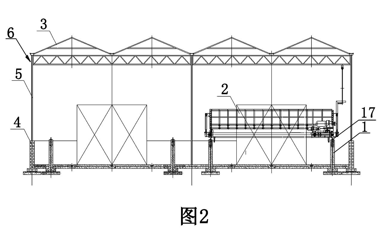 Method and system for treating residual sludge by solar energy thermal radiation oxygen-enriched fermentation