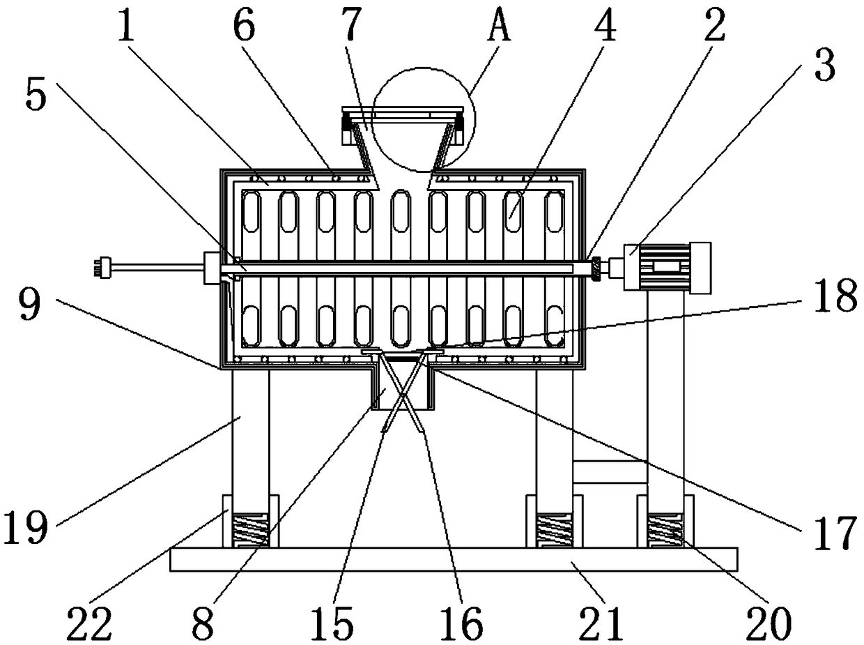 Drying and stir-frying device for black tea making