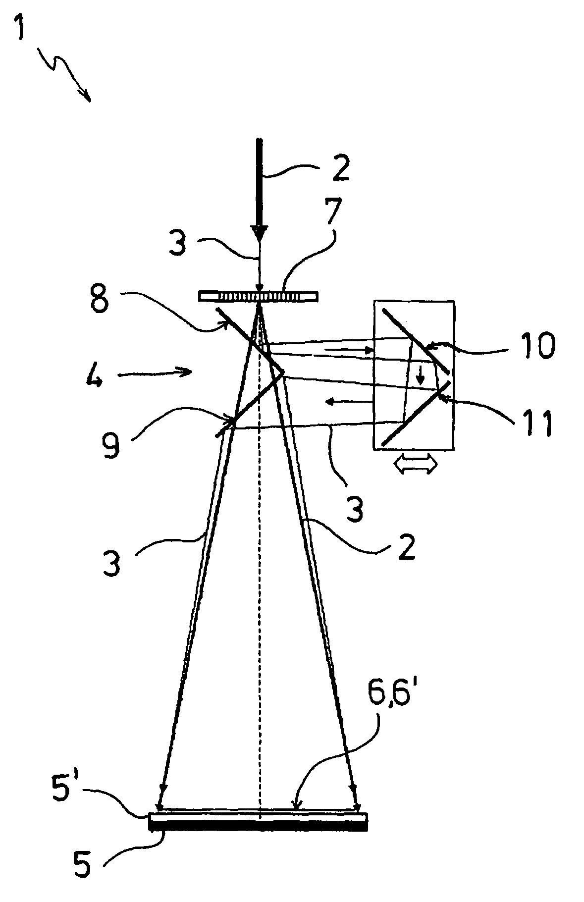 Laser operating process and laser device